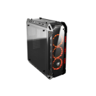 Case Cougar | Panzer-G / Mid tower / Millitary style design / 4 xTempered glass cover / 3pcs of 120mm LED fans